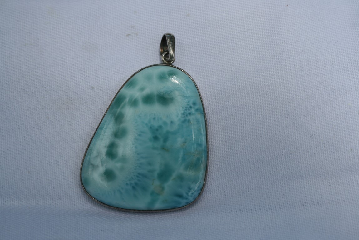 Larimar Pendant calming cooling soothing to the emotional body 5160